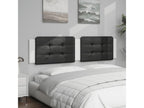 Black and white headboard cushion 200 cm faux leather NZHS09126
