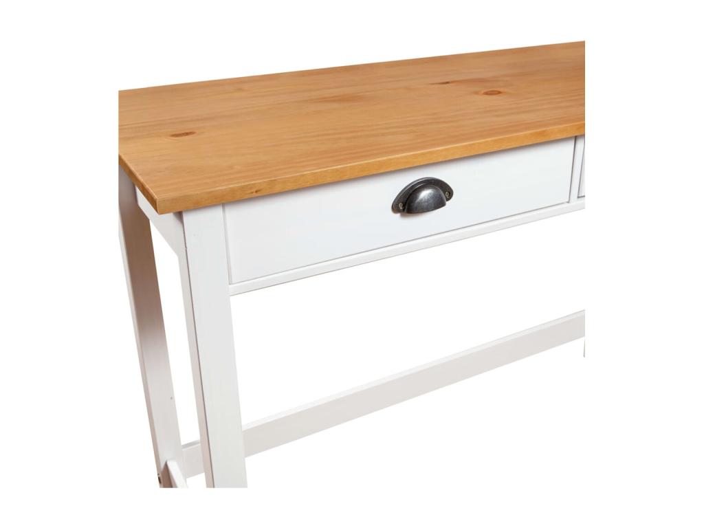Console table with 2 drawers, 110x45x74 cm, solid pine, DEWZ68380