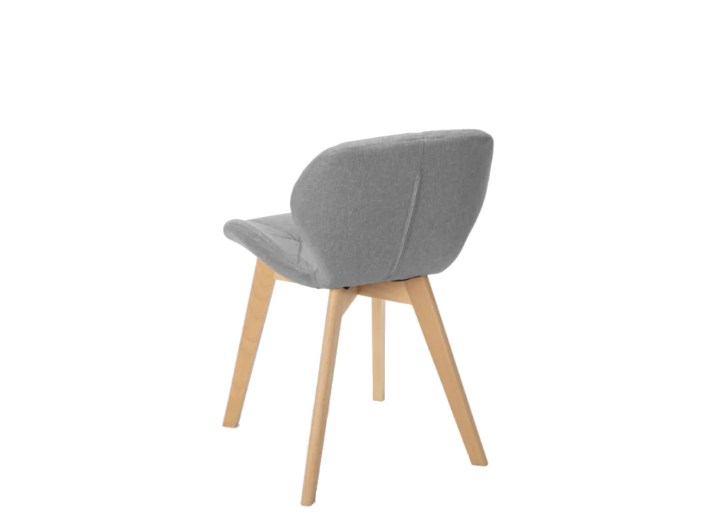 Lysvia Nordic design kitchen and living room chair in wood and fabric HEIDI AVFP35805