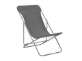 Lysvia Folding Beach Chairs, 2 Pieces, Steel and Fabric, Grey, WLLO52154