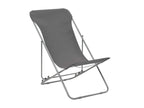 Lysvia Folding Beach Chairs, 2 Pieces, Steel and Fabric, Grey, WLLO52154