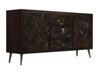 Solid reclaimed wood sideboard 160x40x80 cm VGEC16738