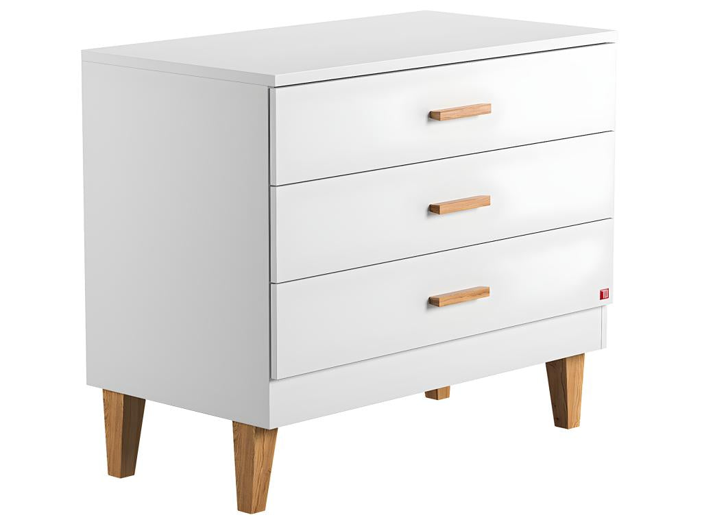 Complete nursery set: convertible cot, changing table, wardrobe, white SRBK29053