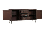 Solid reclaimed wood sideboard 160x40x80 cm VGEC16738