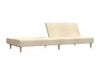 Cream fabric 2-seater sofa bed NVGY99110