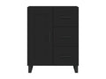 Black sideboard 69.5x34x90 cm engineered wood RLTP37018