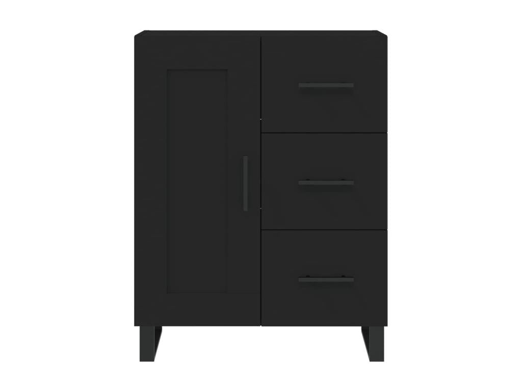 Black sideboard 69.5x34x90 cm engineered wood RLTP37018