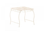 Garden side table - square - Metal - 49x45 cm - White - Elariva VIHG77279