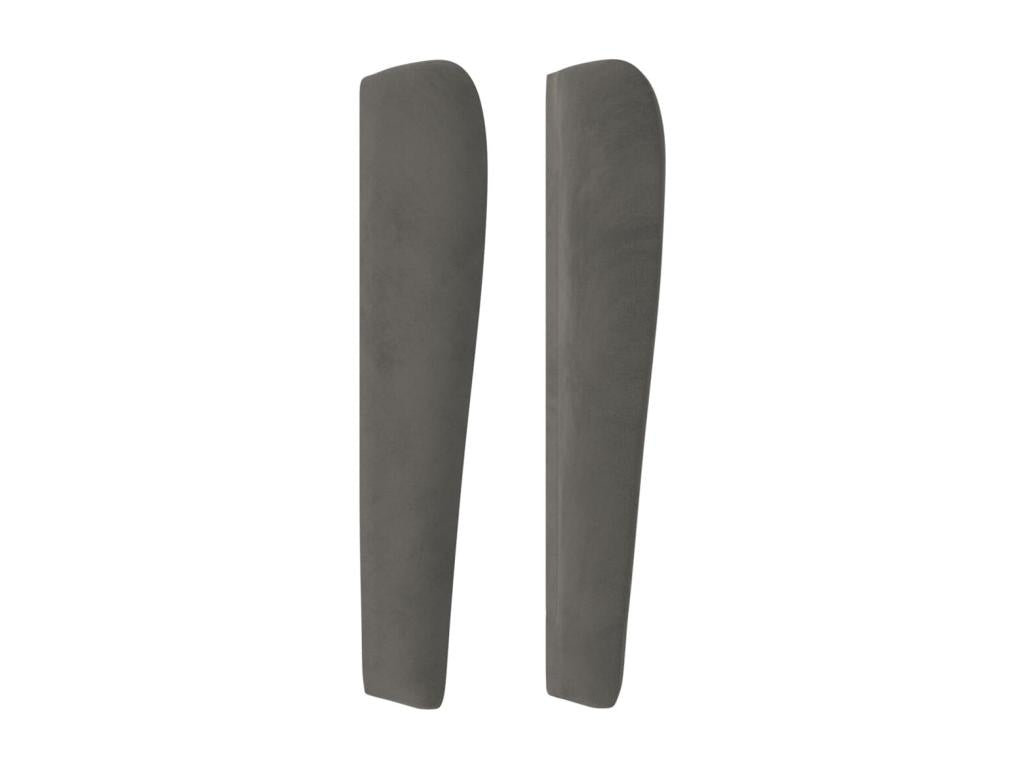 Headboard with wings, Dark Grey, 83x23x118/128 cm, Velvet, SDIJ18517