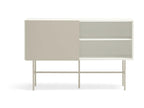 Nube - Wooden sideboard with sliding door, 140cm wide - Beige WNJR20365