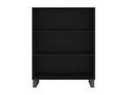 Black shelving unit 69.5x32.5x90 cm engineered wood PEQV89255