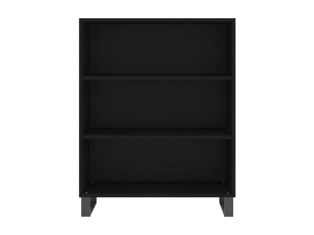 Black shelving unit 69.5x32.5x90 cm engineered wood PEQV89255