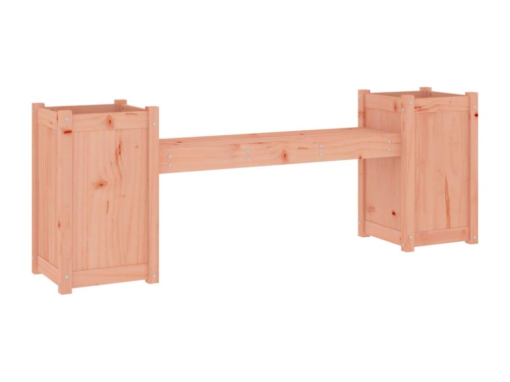 Bench with planters 180x36x63 solid wood by Lysvia BEDJ19884