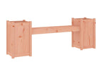 Bench with planters 180x36x63 solid wood by Lysvia BEDJ19884