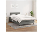 Bed base with mattress, Dark Grey 120x200 Fabric ZJUW91786