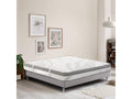 Reversible mattress 160x200 cm with summer/winter side, firm memory foam, independent sleeping zones, 26cm thick, PRXP26751