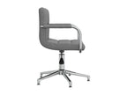 Swivel dining chair, light grey fabric, ERTO26429