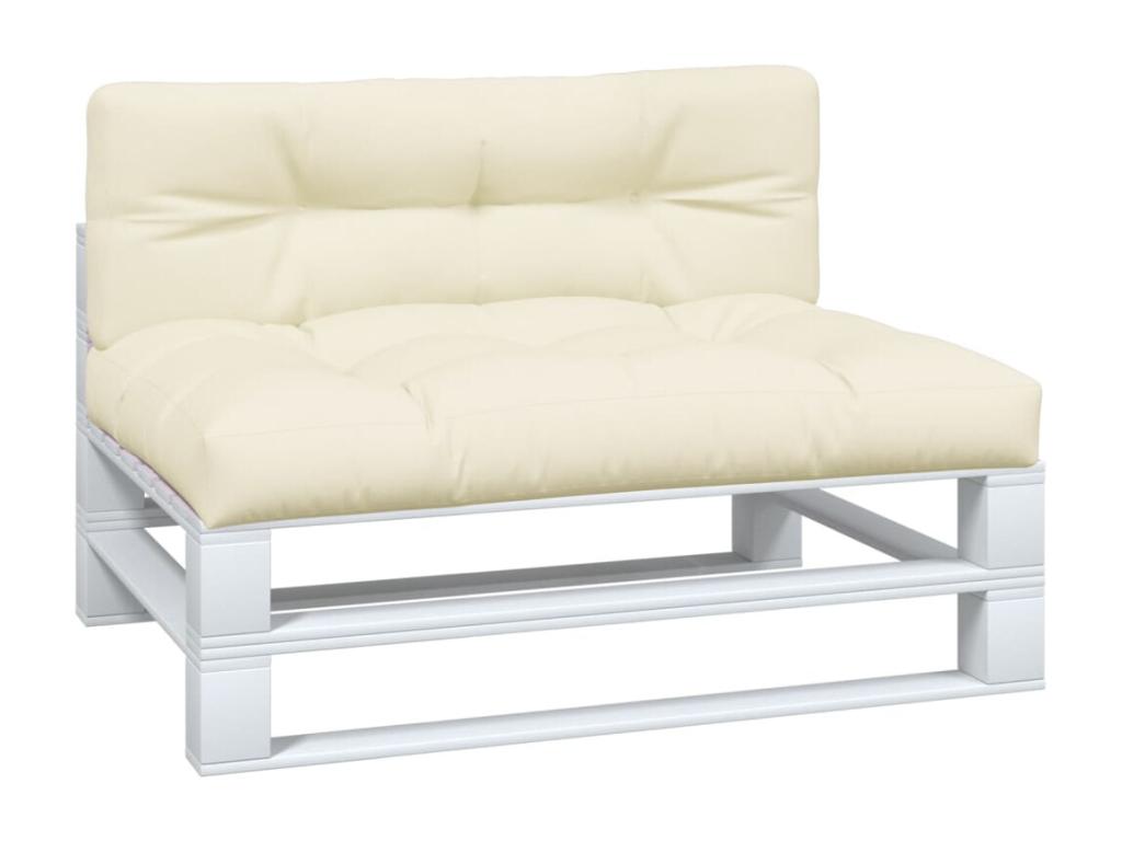 Pallet cushions, set of 2, cream fabric, WJQJ07199