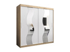 Sliding Door Wardrobe 200/200/62 2 Doors Elariva/White JMOH18828