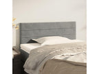 Light Grey Headboard 90x5x78/88 cm Velvet KUJP11183