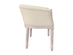 Beige bench 98x56x69 linen TOSY70385