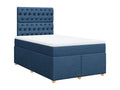 Lysvia bed base with mattress, blue, 120x200 cm, fabric, NFKT19148