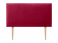 Lysvia Smooth Velvet Headboard 105x115 with Bed Legs 105 - Red UELQ66750