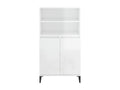 High-gloss white sideboard, 60x36x110 cm, engineered wood, AYXD64172