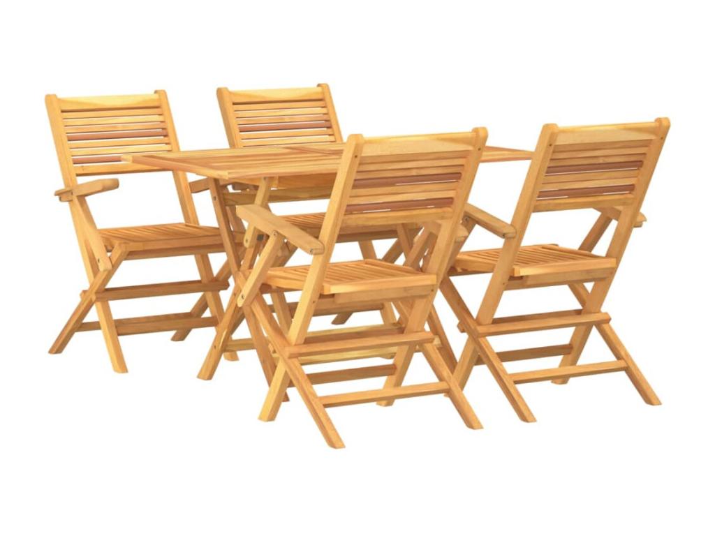5-Piece Garden Dining Set Solid Teak Wood GYQI11338