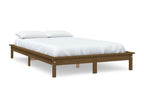 Honey Brown Bed Frame 120x200 cm Solid Pine Wood JWRP13396