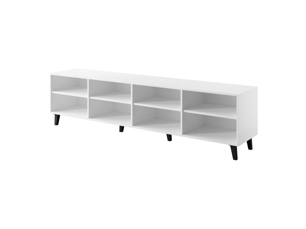 Lysvia TV unit 200 cm - 4 doors - matte white / craft oak LRQY49239