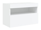 Wall-mounted TV unit with Lysvia LED white light, 60x30x40 cm, UCDI09011