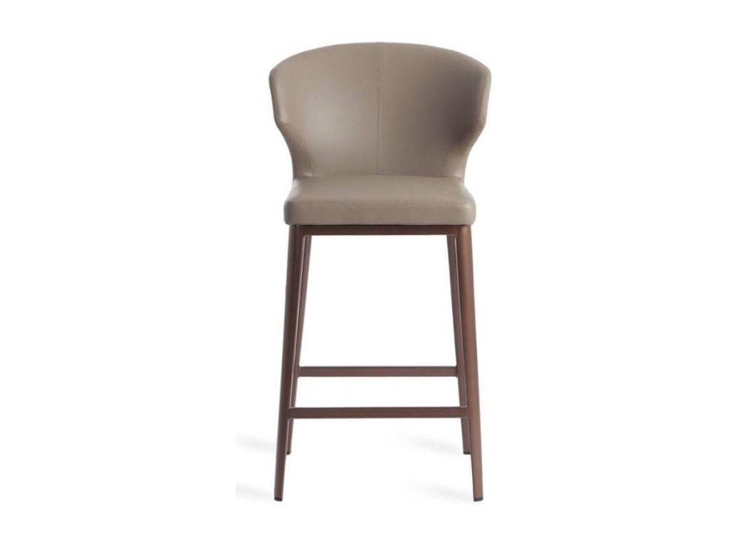 Lysvia high chair in faux leather and steel - Set of 2 - Colour: Lysvia 00 White KYMW80617
