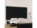 Wall-mounted headboard, black, 159.5x3x90 cm, solid pine wood, EHIJ02039