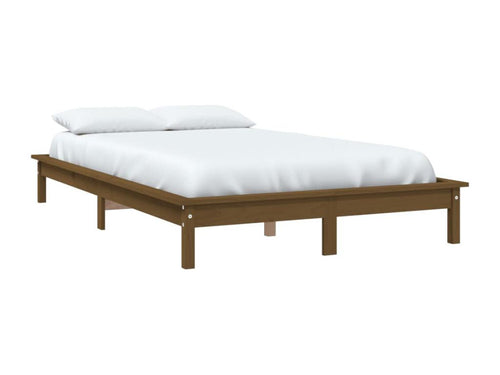 Honey Brown Bed Frame 120x200 cm Solid Pine Wood JWRP13396