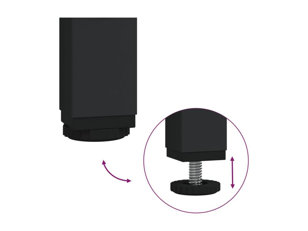 Grey console table 75x35.5x75 cm engineered wood QVFN16258