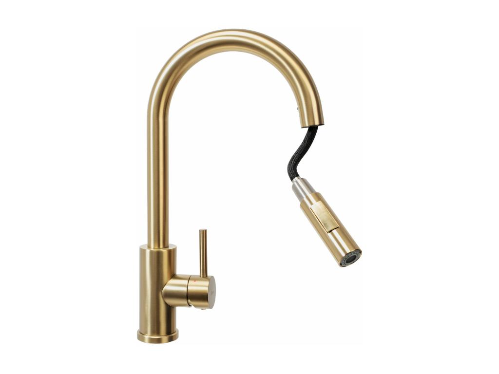 Fresh Brush Gold Kitchen Faucet YXRQ26984