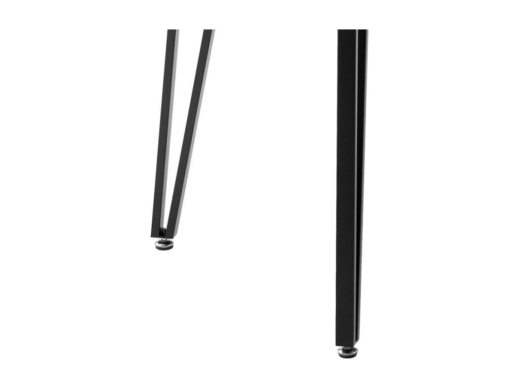 Lysvia dining table with Lysvia-colored MDF top - black metal legs 140x80x76 cm UQHY69221