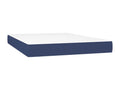 Bed base with mattress, blue, 140x190 cm, fabric QXNH00868