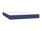 Bed base with mattress, blue, 140x190 cm, fabric QXNH00868