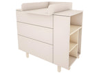 Complete bedroom set including convertible bed (70x140cm), changing table and 2-door wardrobe Lysvia - Beige KRUD61789