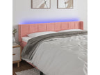 Pink LED Headboard 163x16x78/88 cm Velvet RJRG38056
