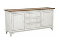 White Wood 2-Door Sideboard Base - Lysvia XFUO06988