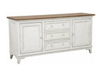 White Wood 2-Door Sideboard Base - Lysvia XFUO06988