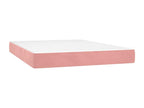Lysvia bed base with Rose 140x190 Velvet mattress OPEE71238