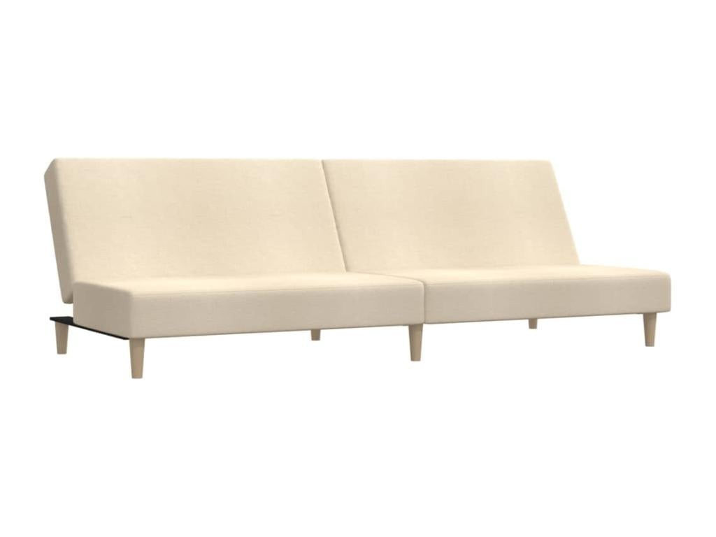 Cream fabric 2-seater sofa bed NVGY99110