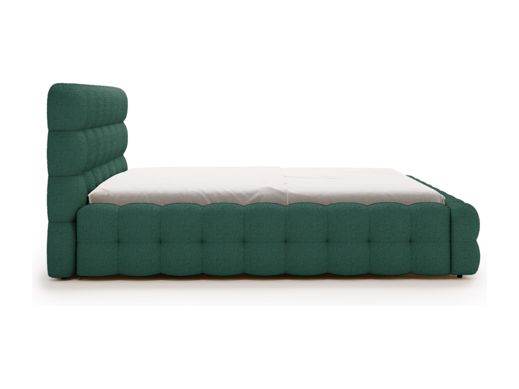 Lysvia Bed Lysviaé Parlas Bis - Double Bed 200x200 with Lysvia Storage Base - Bouclé Fabric Green Anthology 13 HHWR75452