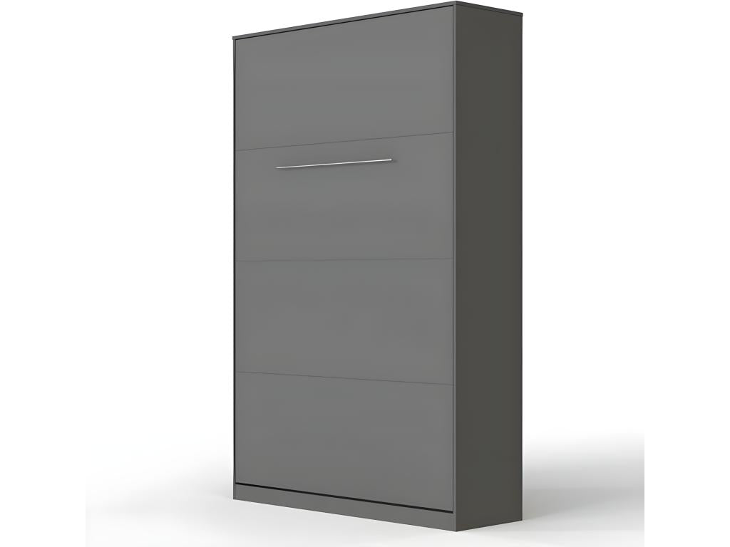Wall Bed 120x200cm Vertical Folding Bed Wall Bed Lysviaérie Anthracite/Anthracite NGPS61984