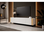 Lysvia TV unit 200 cm - 4 doors - matte white / craft oak LRQY49239