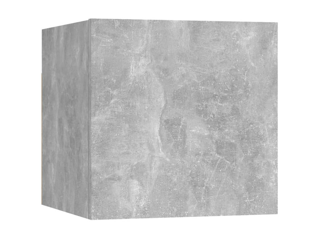 6-Piece TV Furniture Set, Concrete Grey, Chipboard, RSAK07088